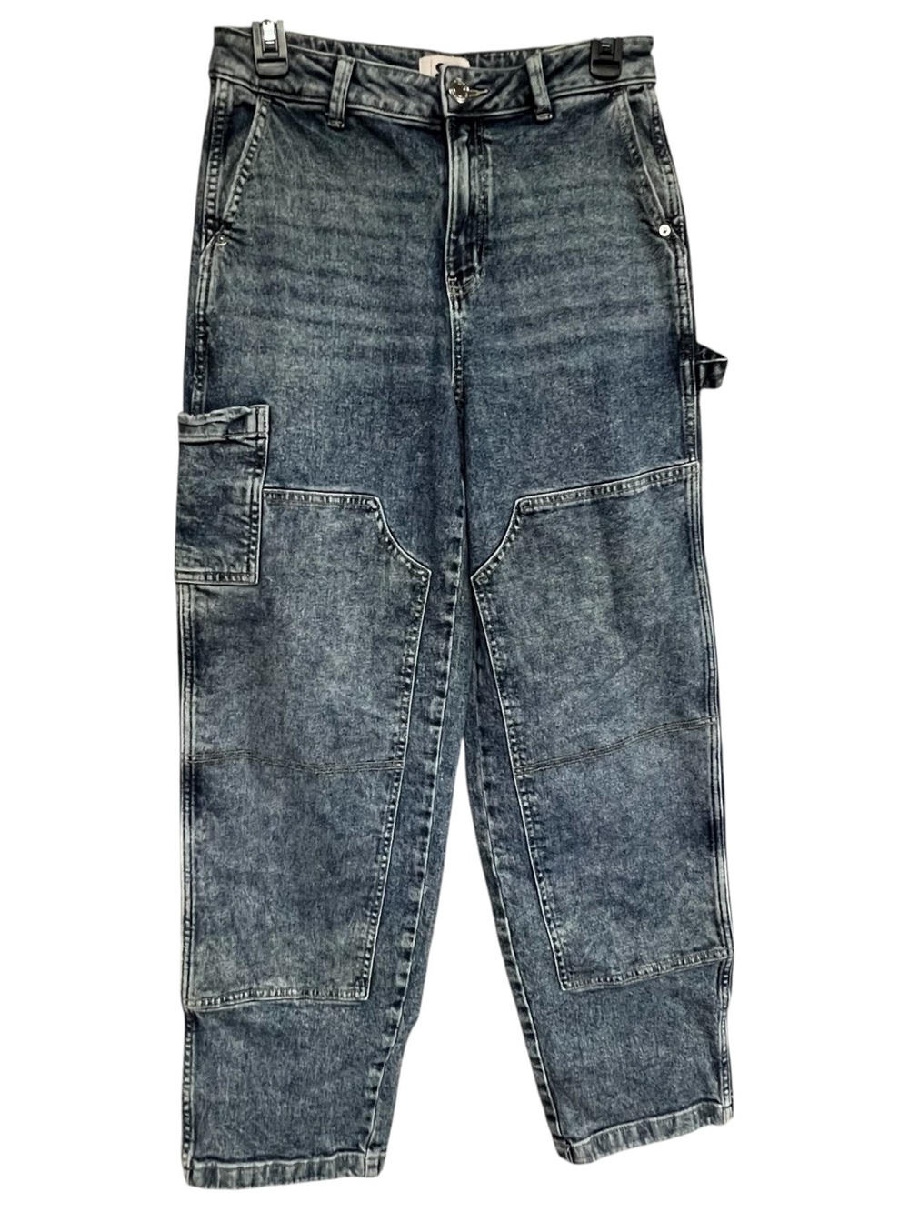 SO High Rise Barrel Carpenter Acid Washed Jeans Juniors Size 9